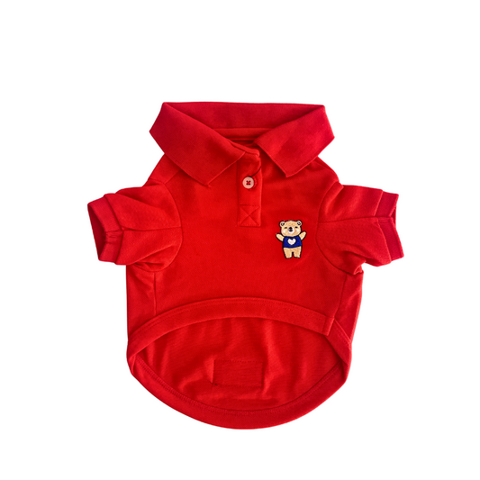 Barely Bougie Polo T-Shirt - Red