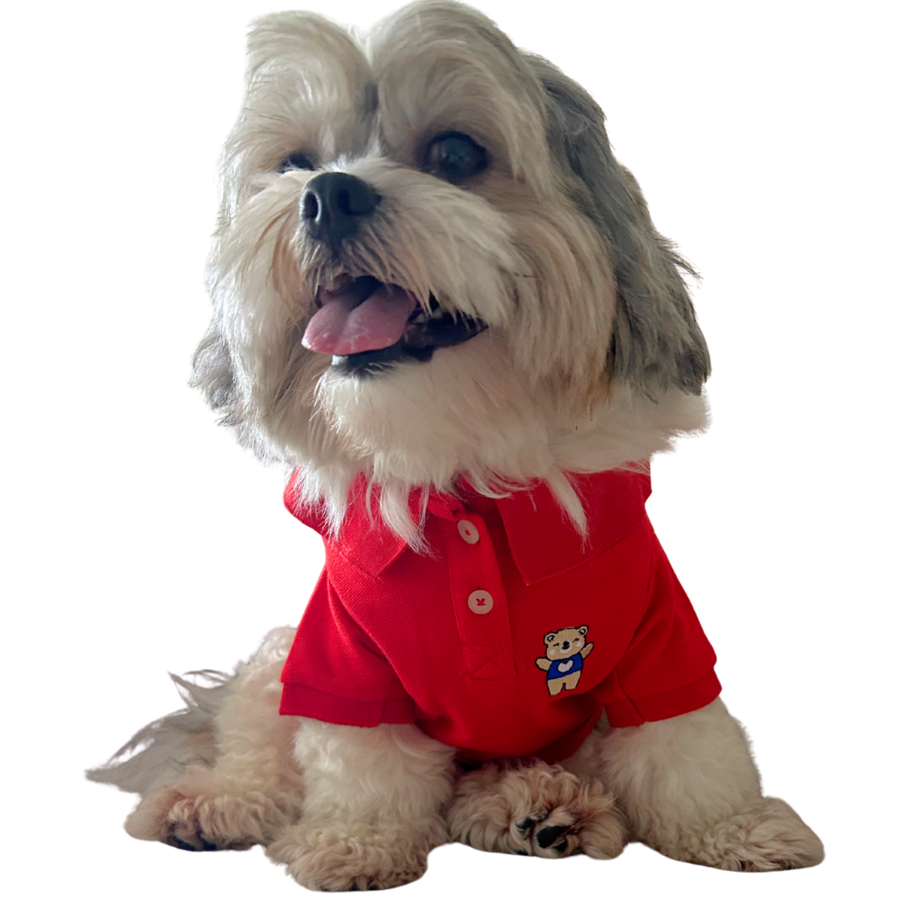 Barely Bougie Polo T-Shirt - Red