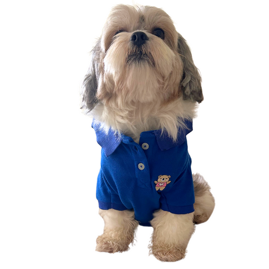 Barely Bougie Polo T-Shirt - Royal Blue