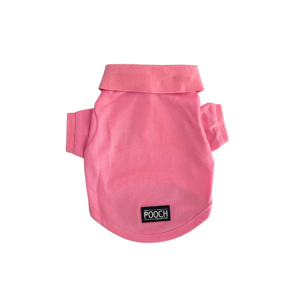 Barely Bougie Polo T-Shirt - Baby Pink