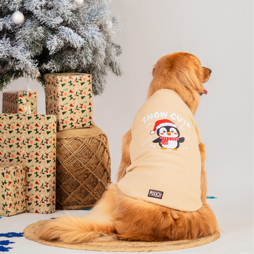 Snow Cute Dog Fleece Sweatshirt