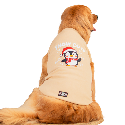 Snow Cute Dog Fleece Sweatshirt