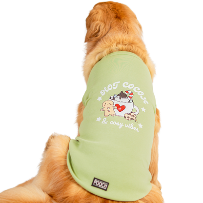 Hot Cocoa Cozy Vibes Dog Fleece Sweatshirt