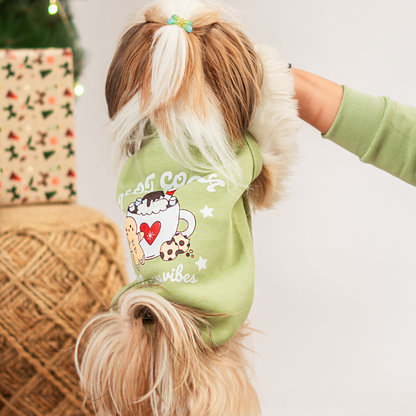 Hot Cocoa Cozy Vibes Dog Fleece Sweatshirt