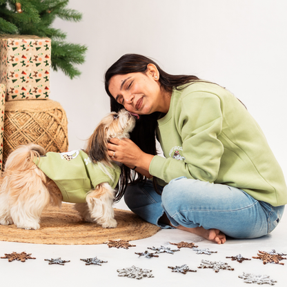 Hot Cocoa Cozy Vibes Dog Fleece Sweatshirt