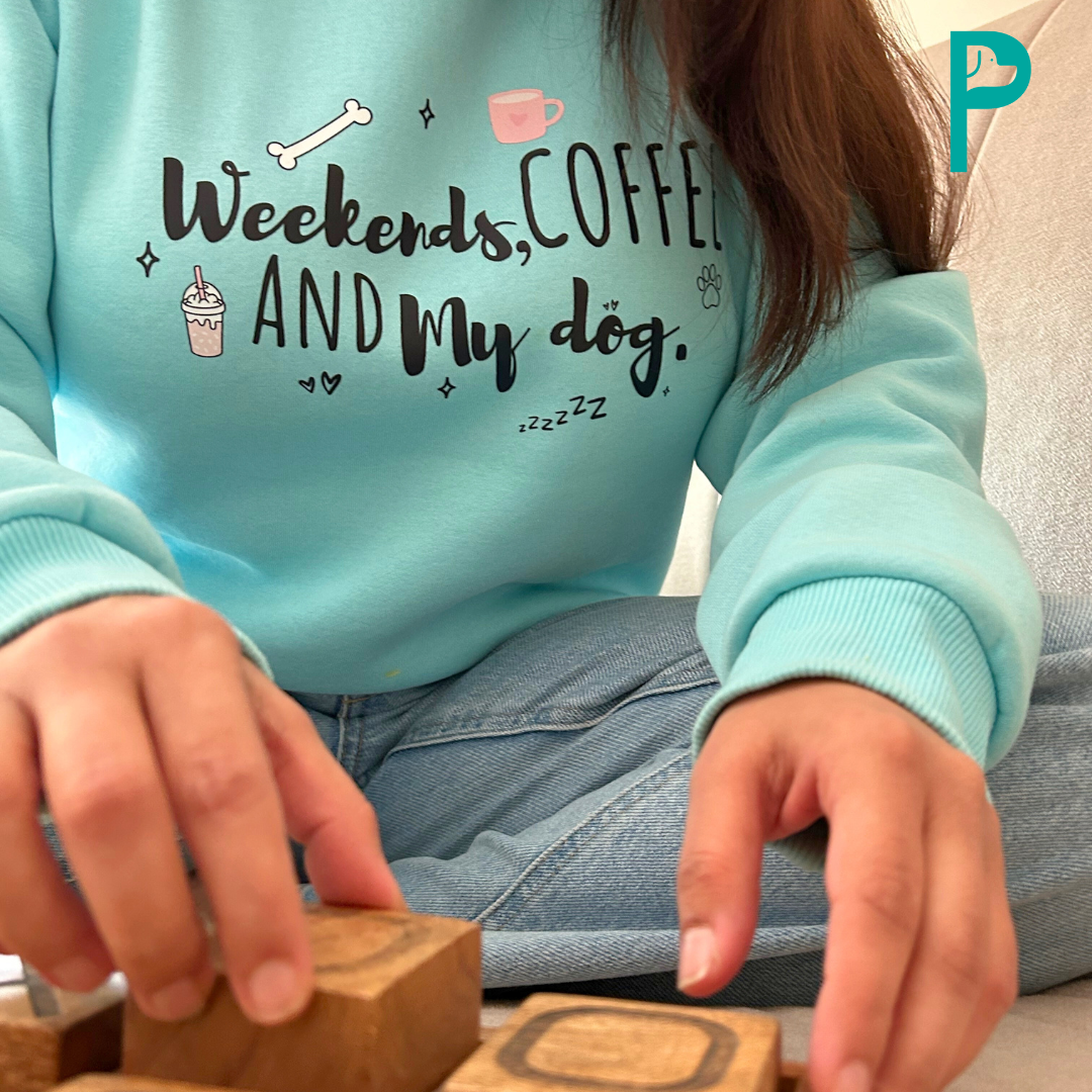 Hooman Edit "Weekends, Coffee & My Dog" Sweatshirt