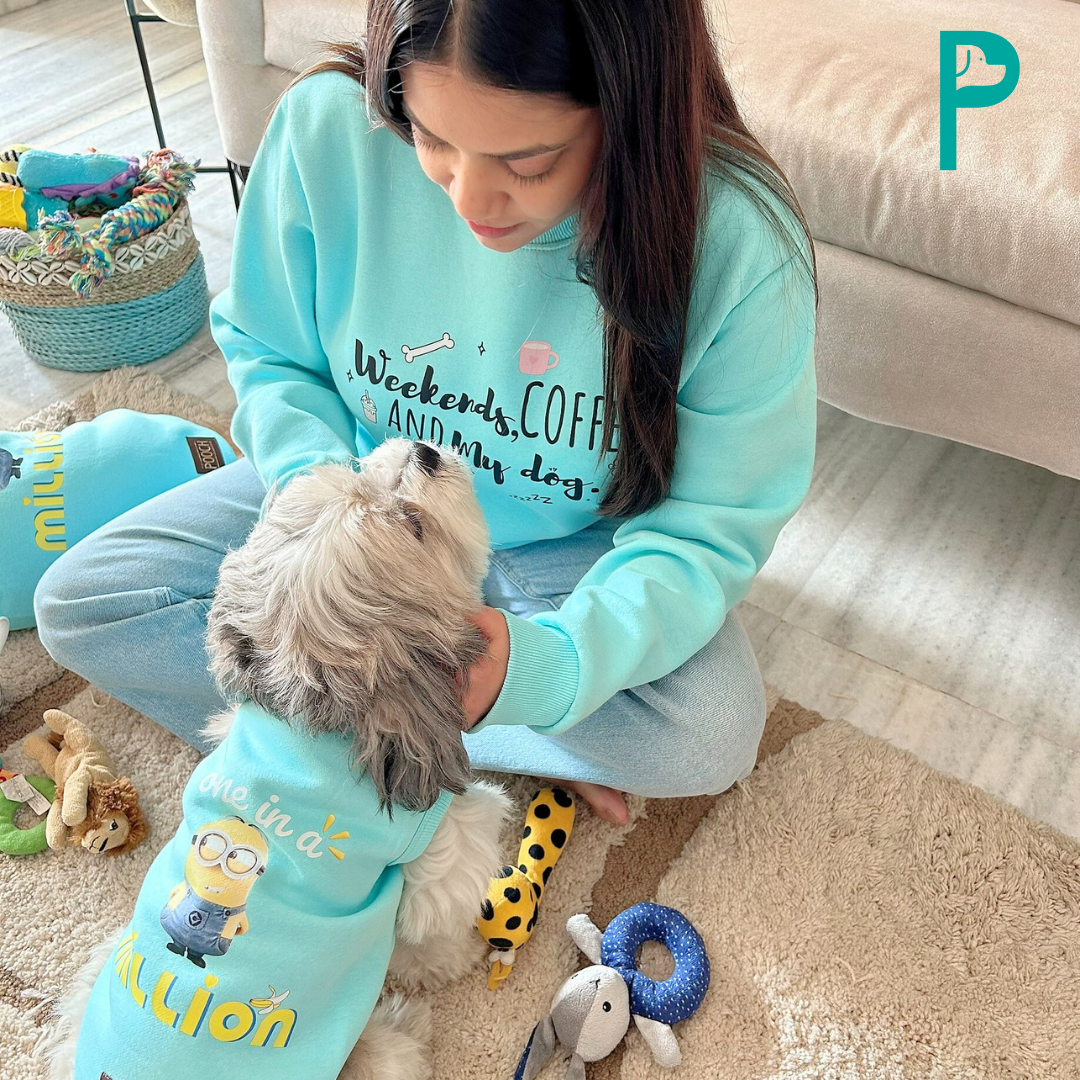 Hooman Edit "Weekends, Coffee & My Dog" Sweatshirt