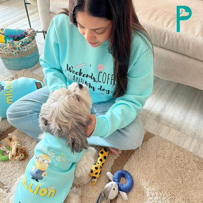 Hooman Edit "Weekends, Coffee & My Dog" Sweatshirt