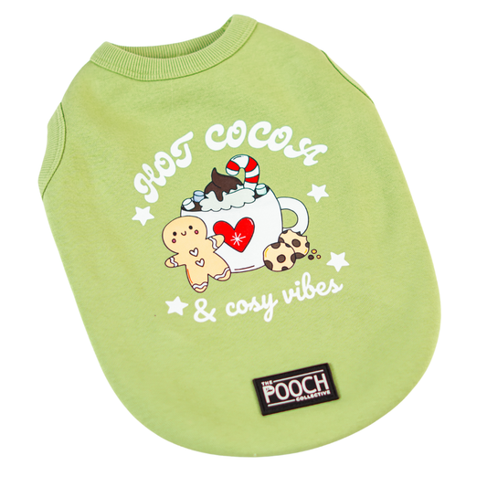 Hot Cocoa Cozy Vibes Cat Fleece Sweatshirt